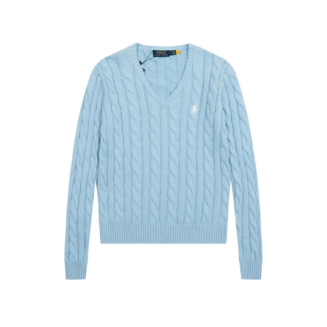 Marqueen- V-Ausschnitt Strickpullover